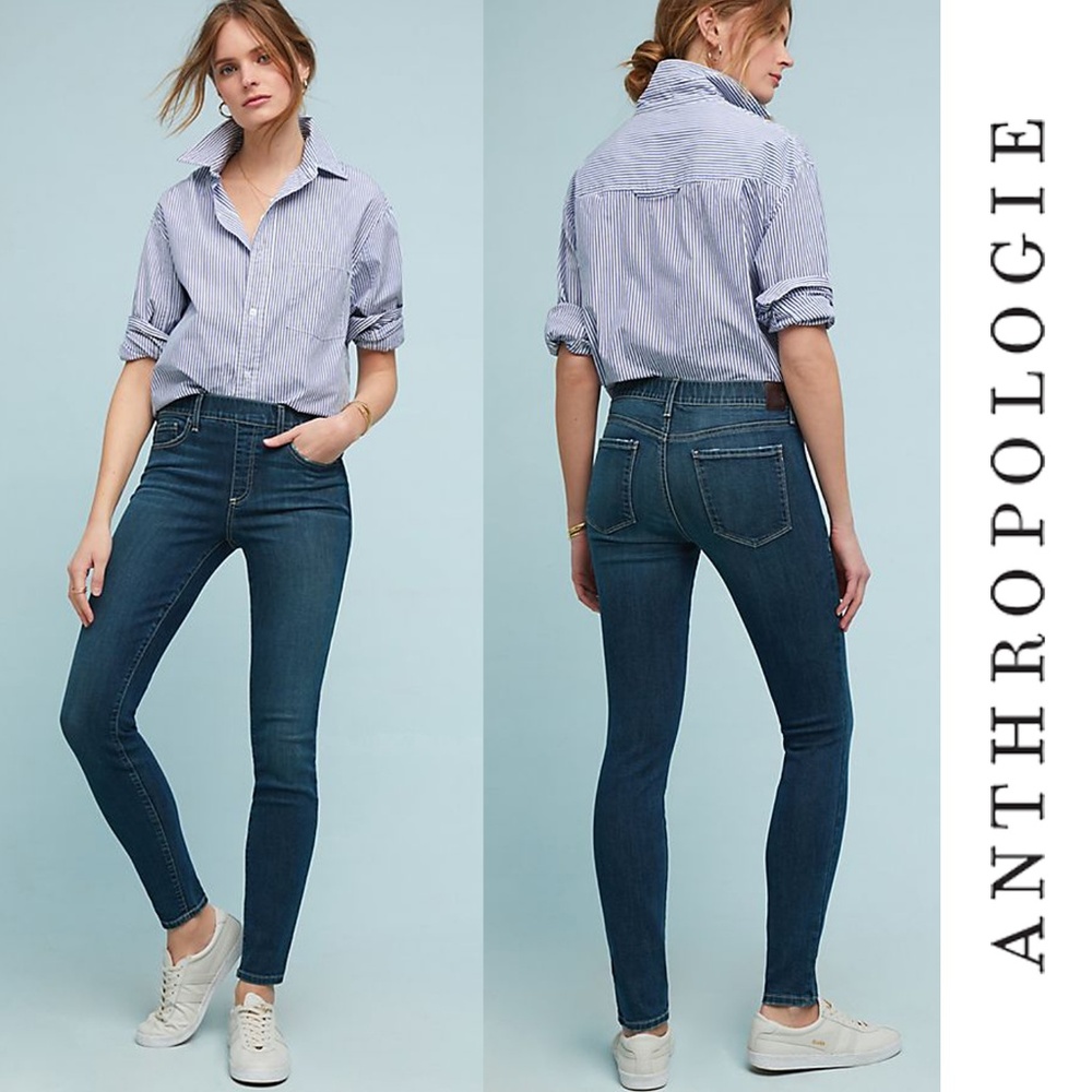 Anthropologie Level 99 Gia Mid-Rise Skinny Jeans